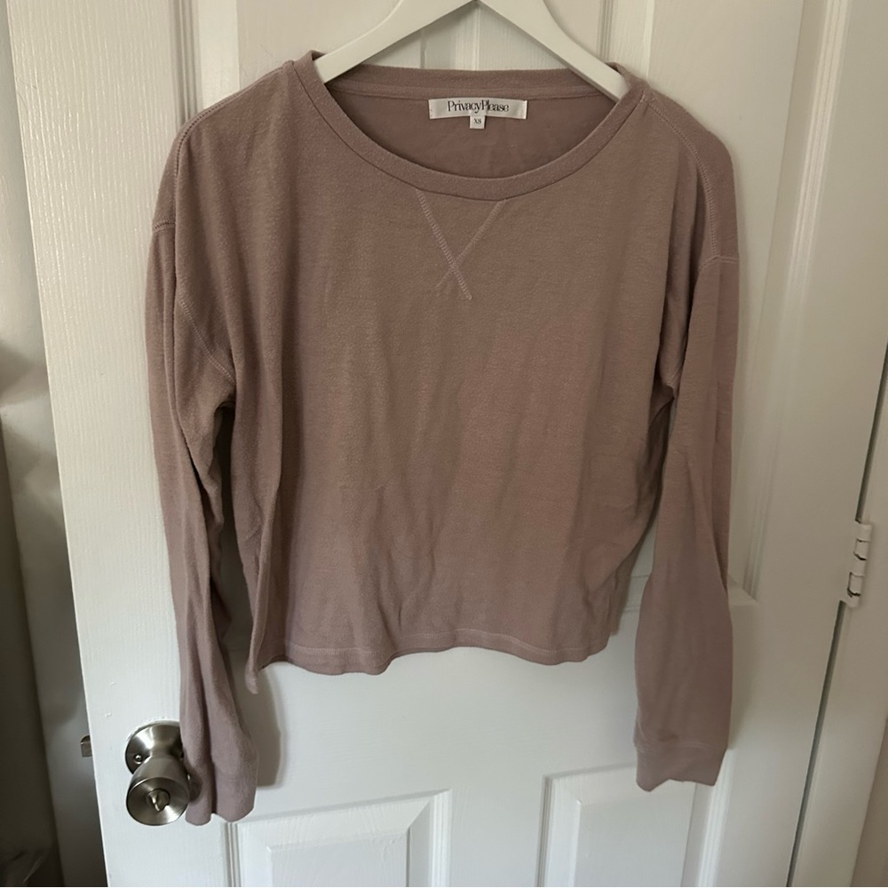 Tan Long Sleeve Top